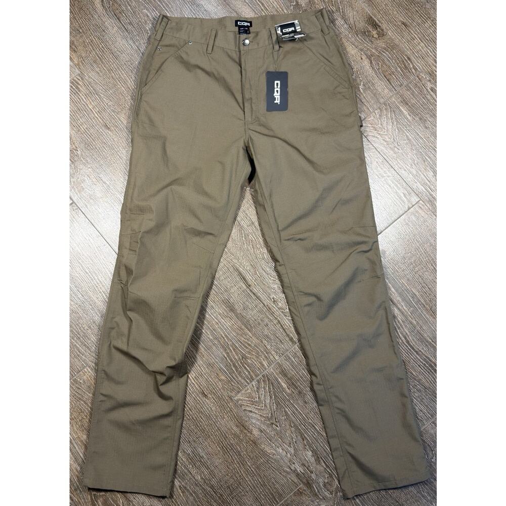CQR Mens Duratex Ripstop Tactical Work Pants 36x36 Tundra Brown TWP301 NWT